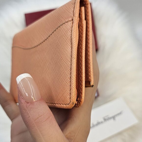 Salvatore Ferragamo  Peach Bifold Wallet / Card holder - Picture 6 of 17